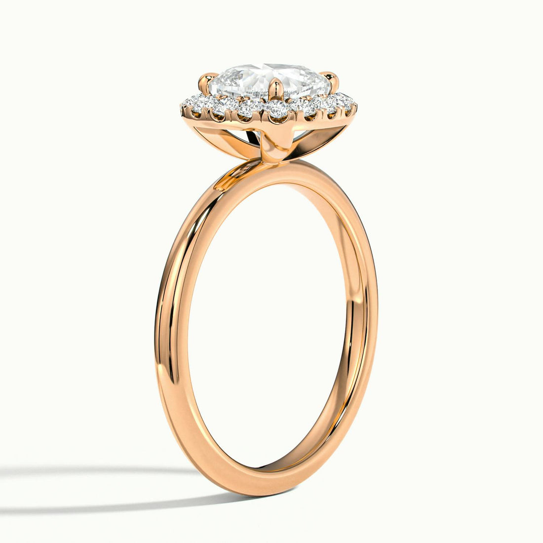 Asteria Cushion Halo Engagement Ring