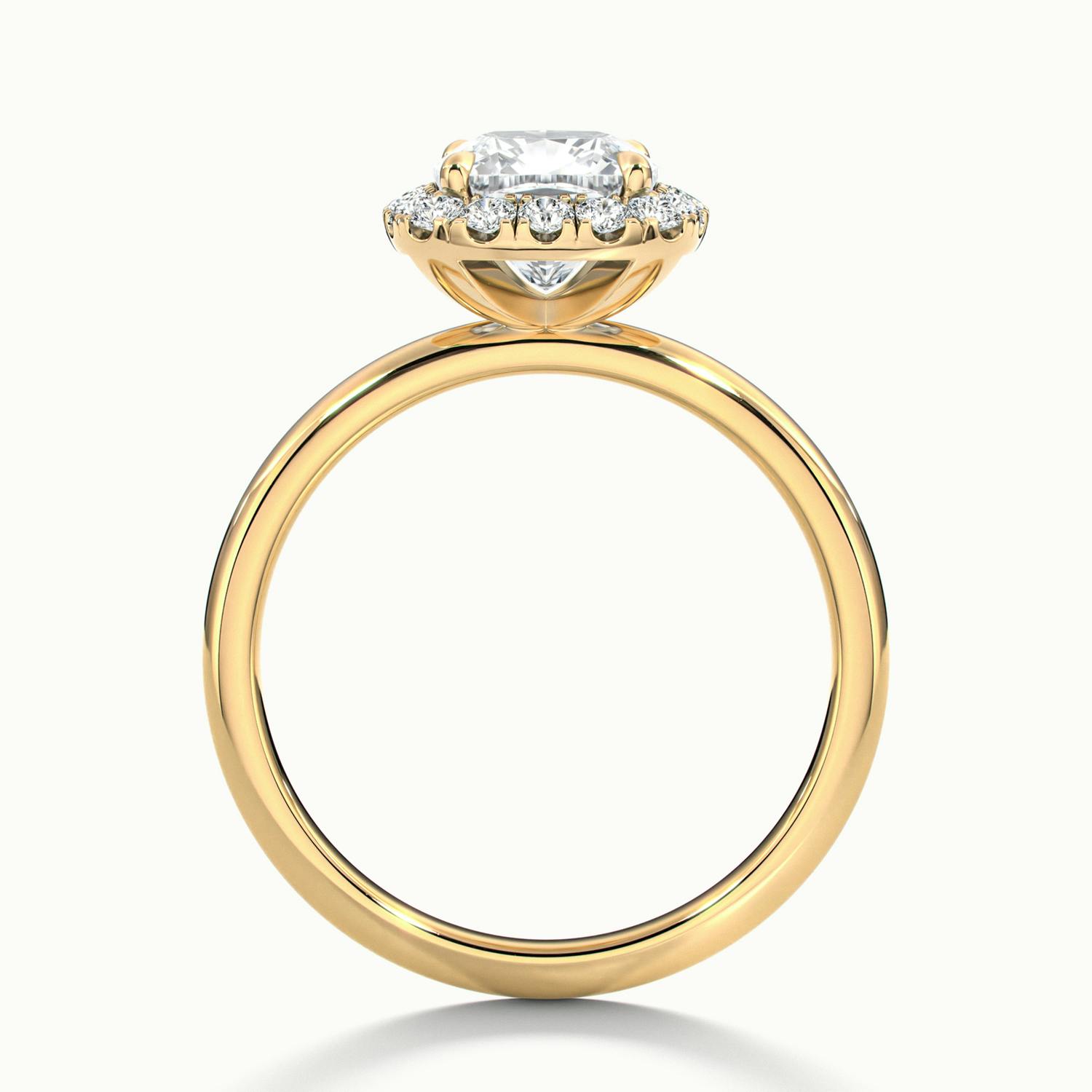 Asteria Cushion Halo Engagement Ring