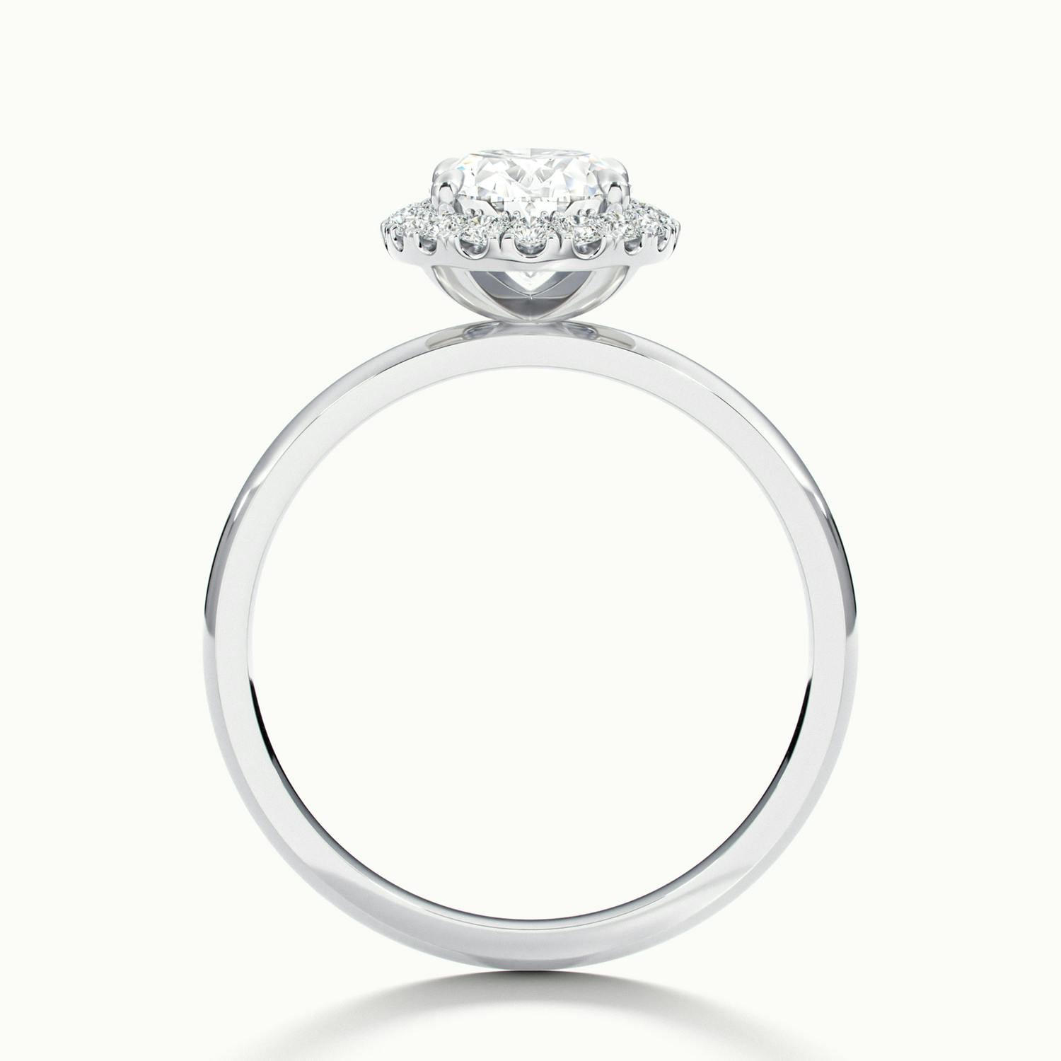 Asteria Oval Halo Engagement Ring
