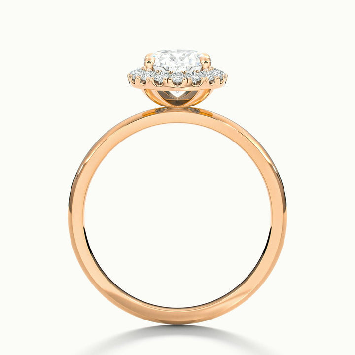 Asteria Oval Halo Engagement Ring