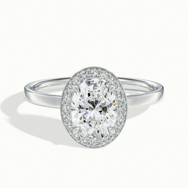 Novera Oval Halo Engagement Ring