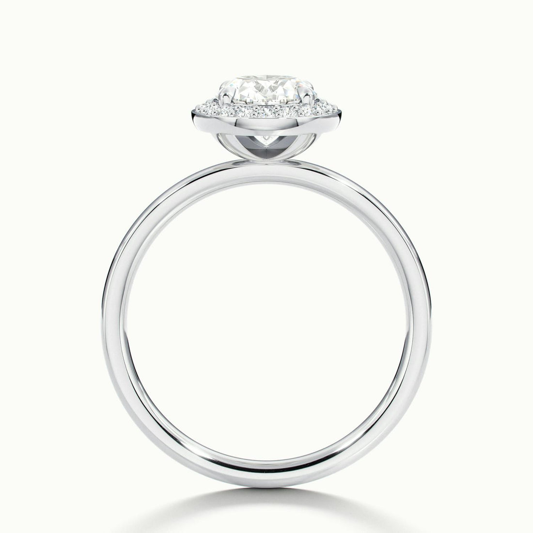 Novera Oval Halo Engagement Ring