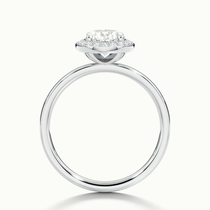 Novera Oval Halo Engagement Ring