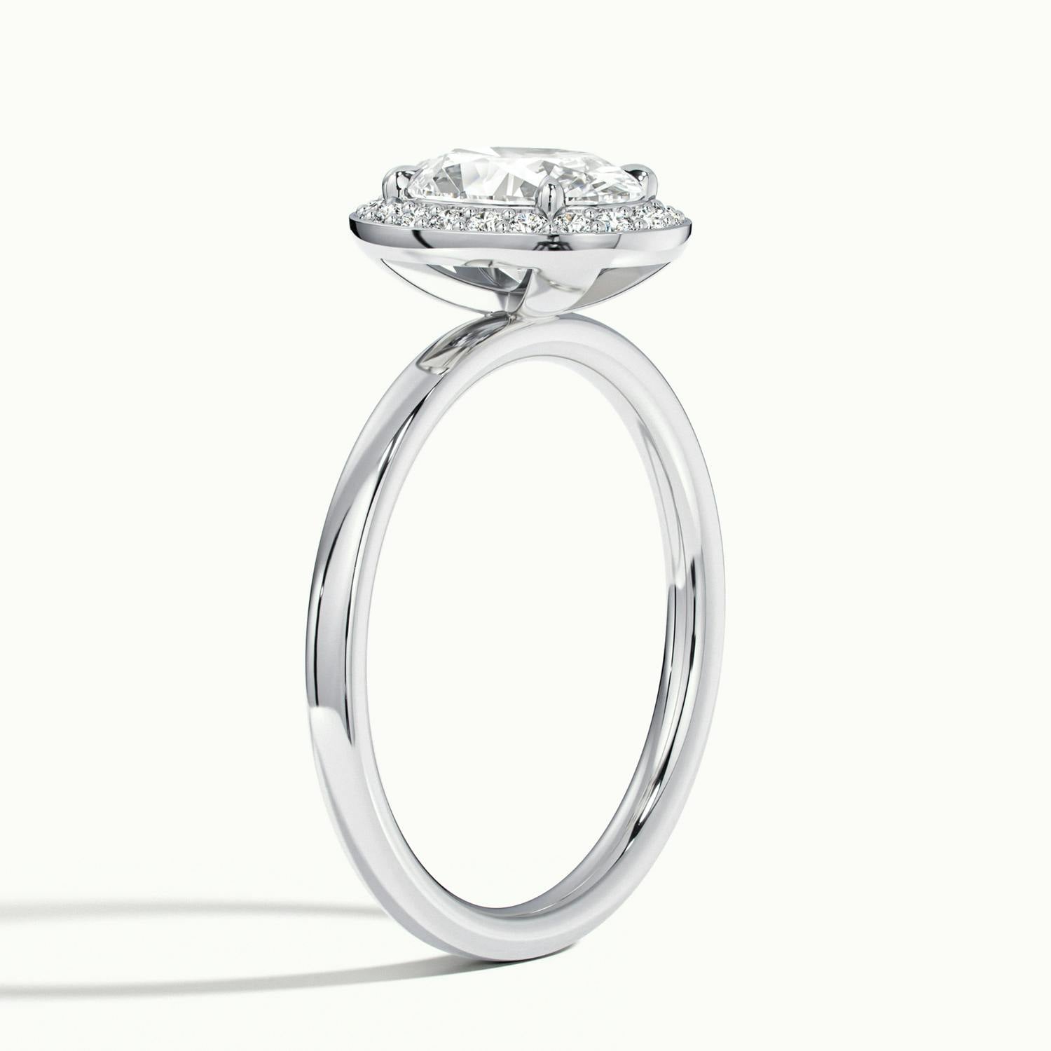 Novera Oval Halo Engagement Ring