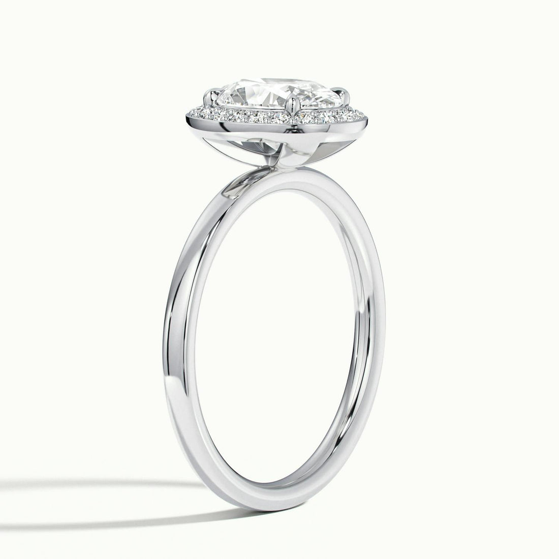 Novera Oval Halo Engagement Ring