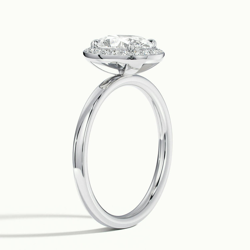 Novera Oval Halo Engagement Ring