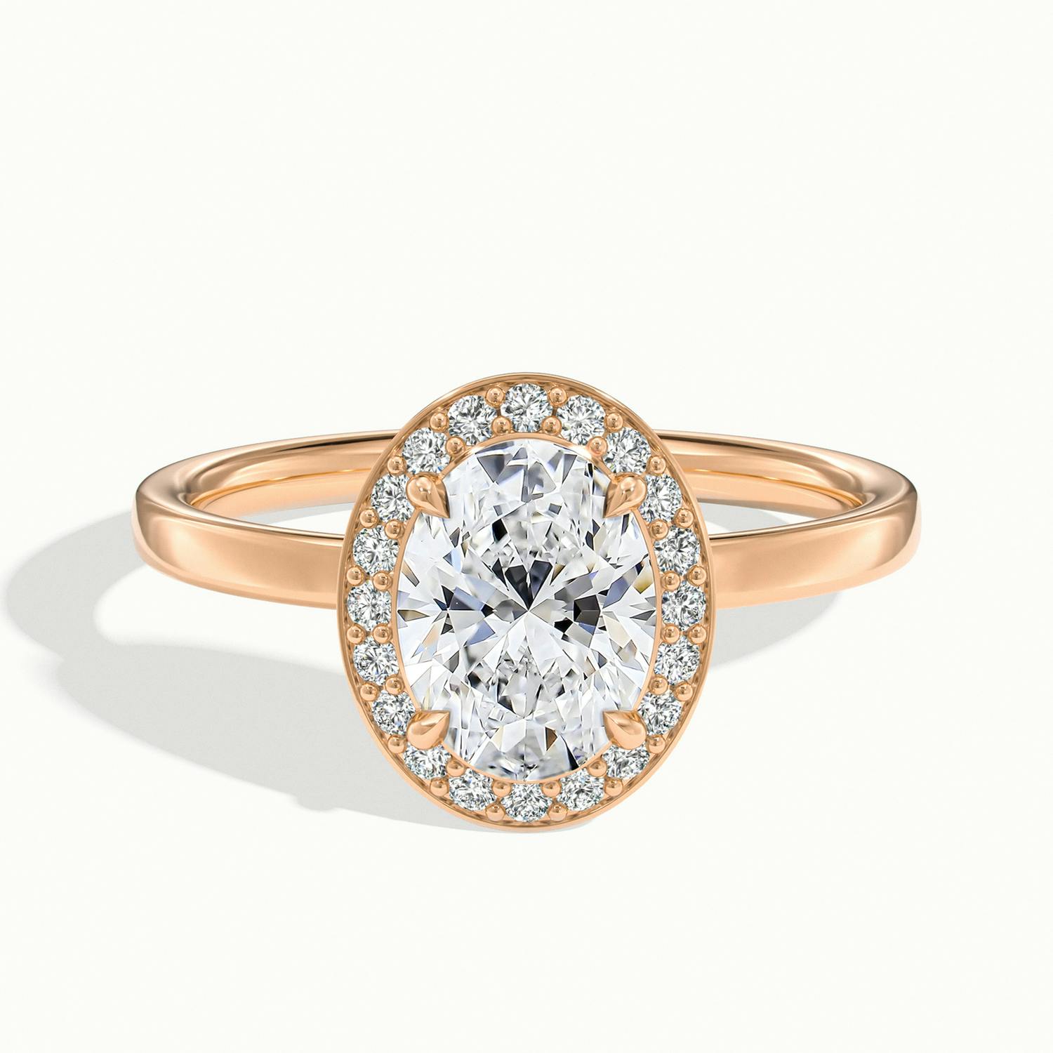 Novera Oval Halo Engagement Ring