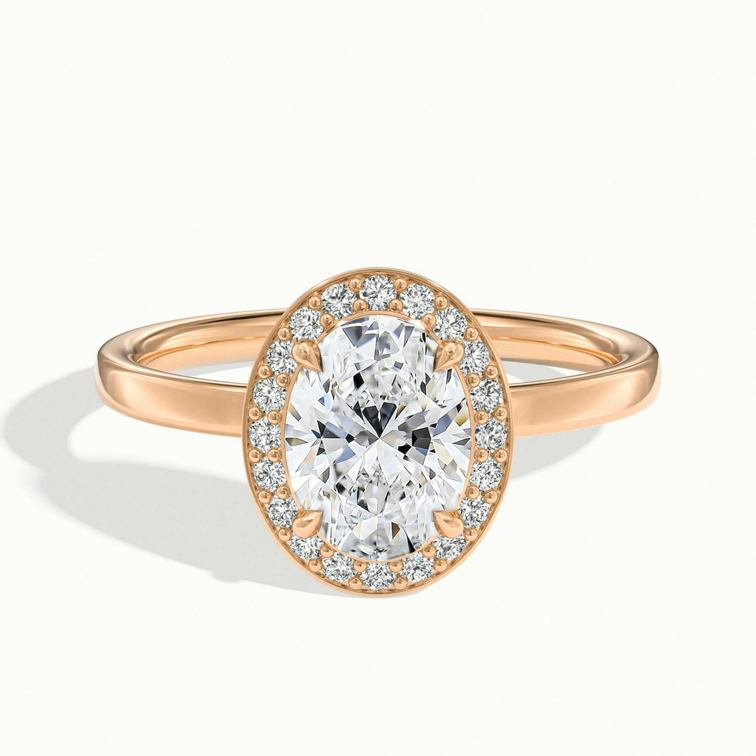 Novera Oval Halo Engagement Ring