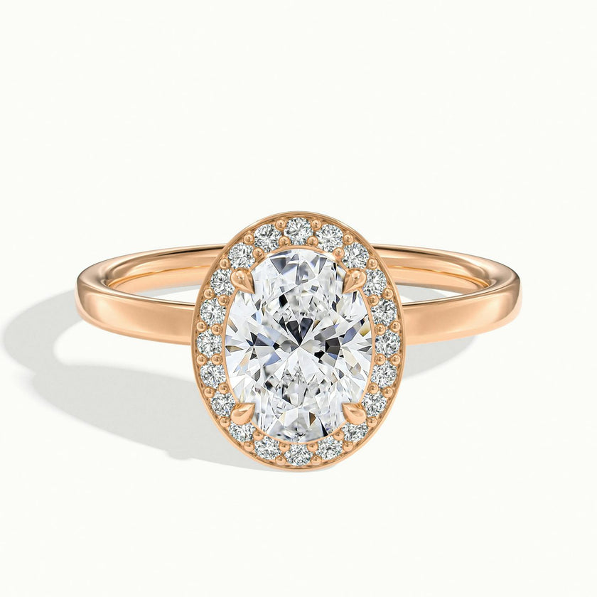 Novera Oval Halo Engagement Ring