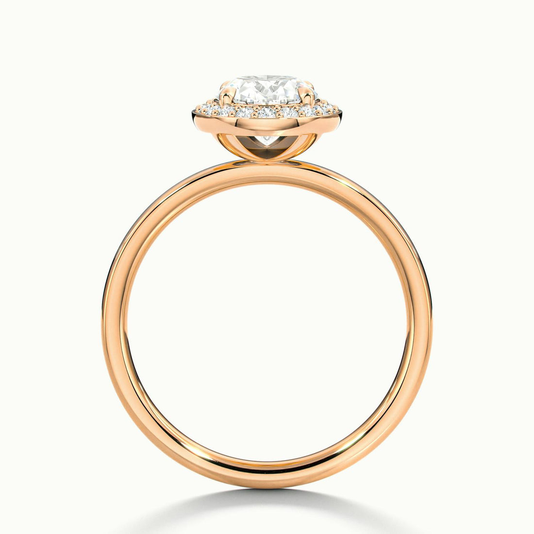 Novera Oval Halo Engagement Ring
