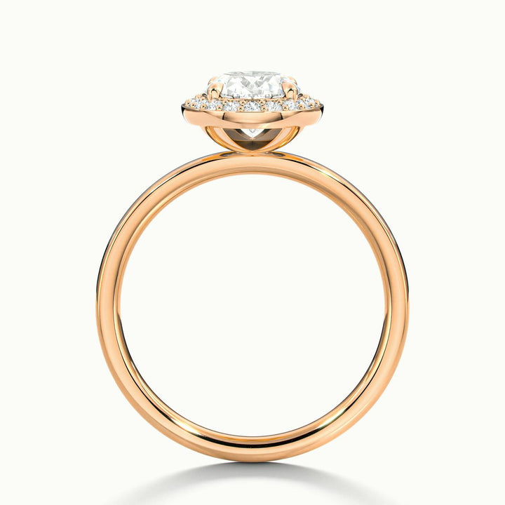 Novera Oval Halo Engagement Ring
