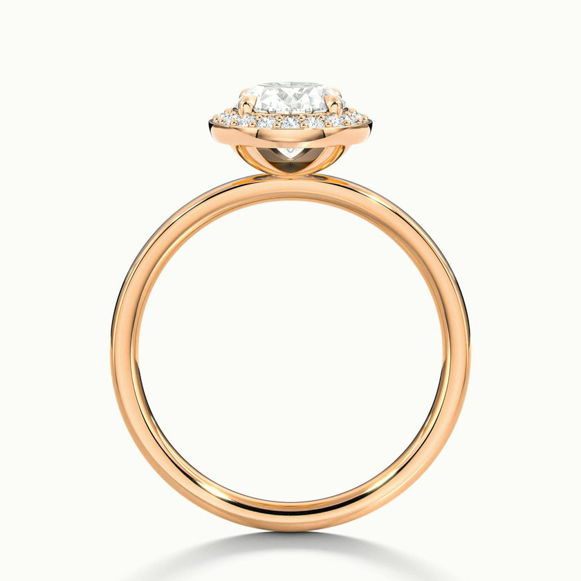 Novera Oval Halo Engagement Ring