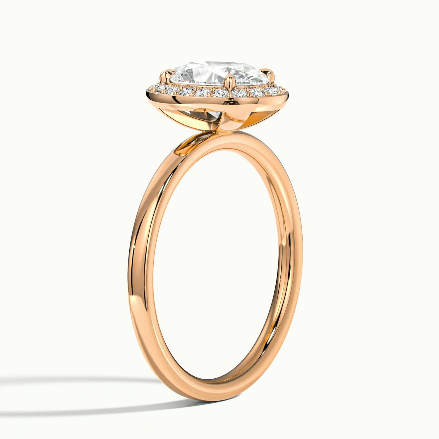 Novera Oval Halo Engagement Ring