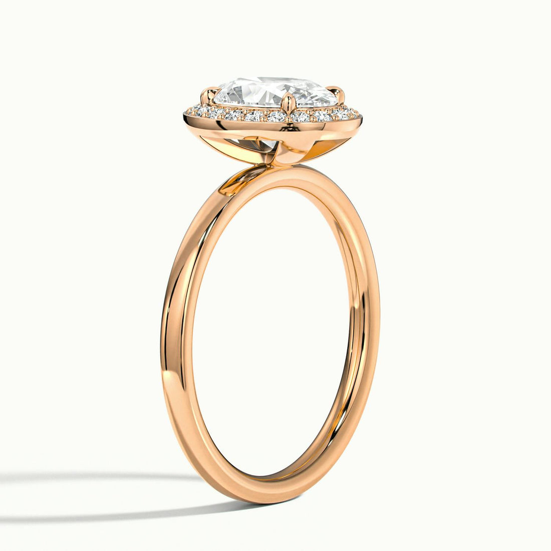 Novera Oval Halo Engagement Ring