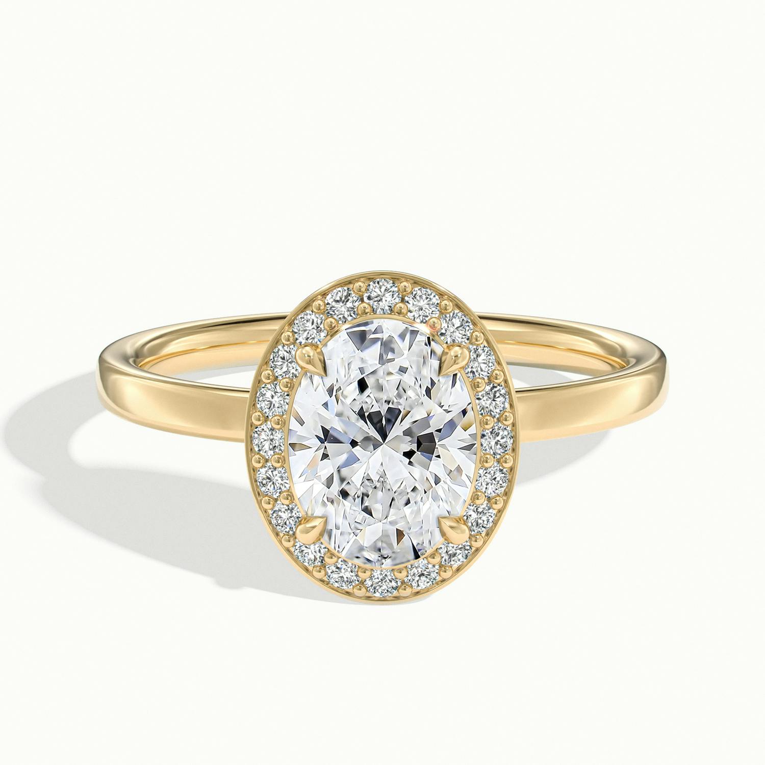 Novera Oval Halo Engagement Ring