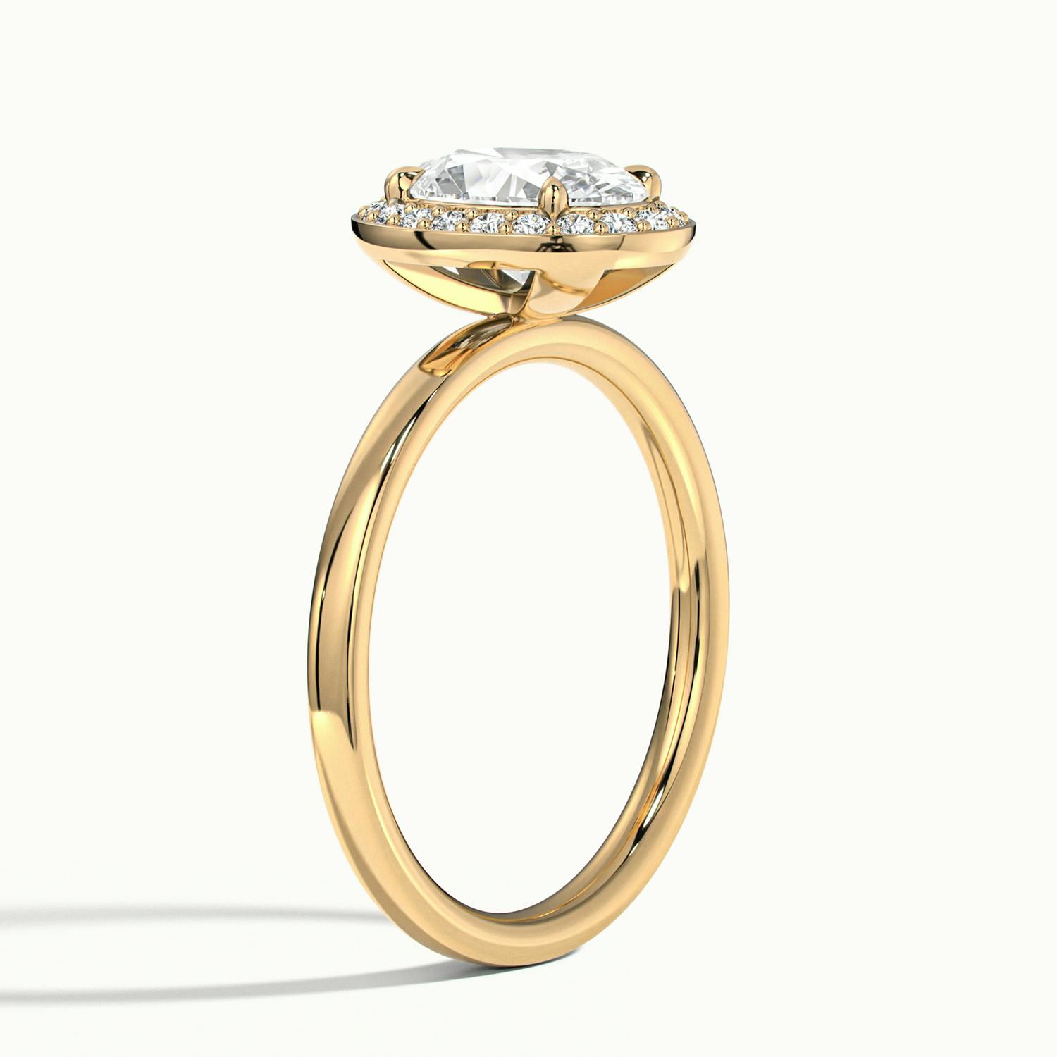 Novera Oval Halo Engagement Ring