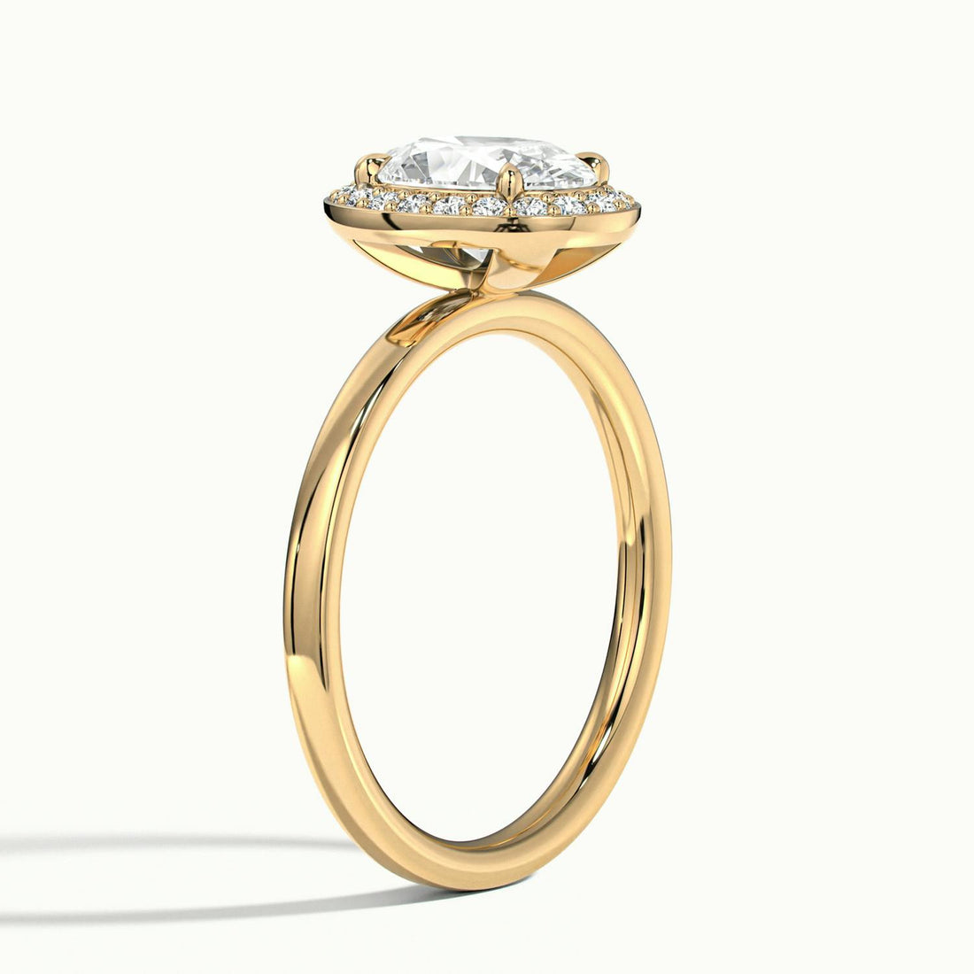Novera Oval Halo Engagement Ring