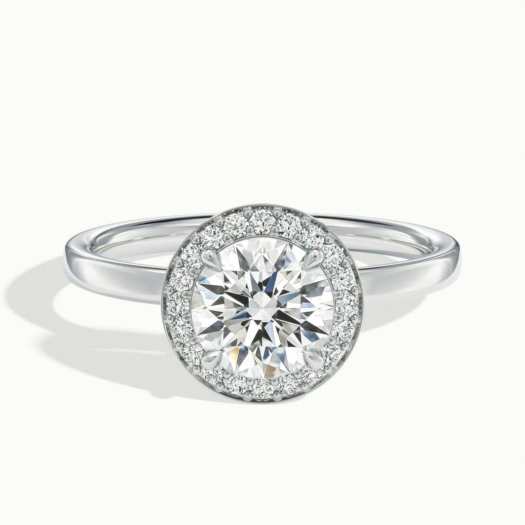 Novera Round Halo Engagement Ring