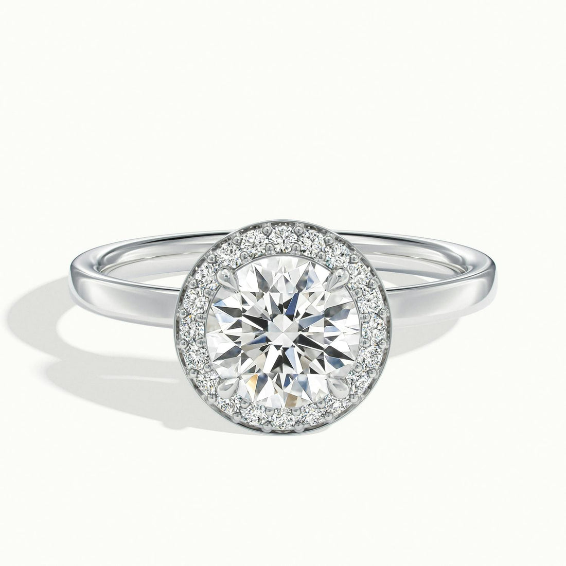 Novera Round Halo Engagement Ring