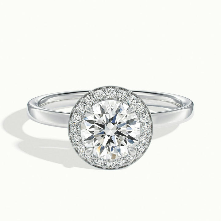 Novera Round Halo Engagement Ring