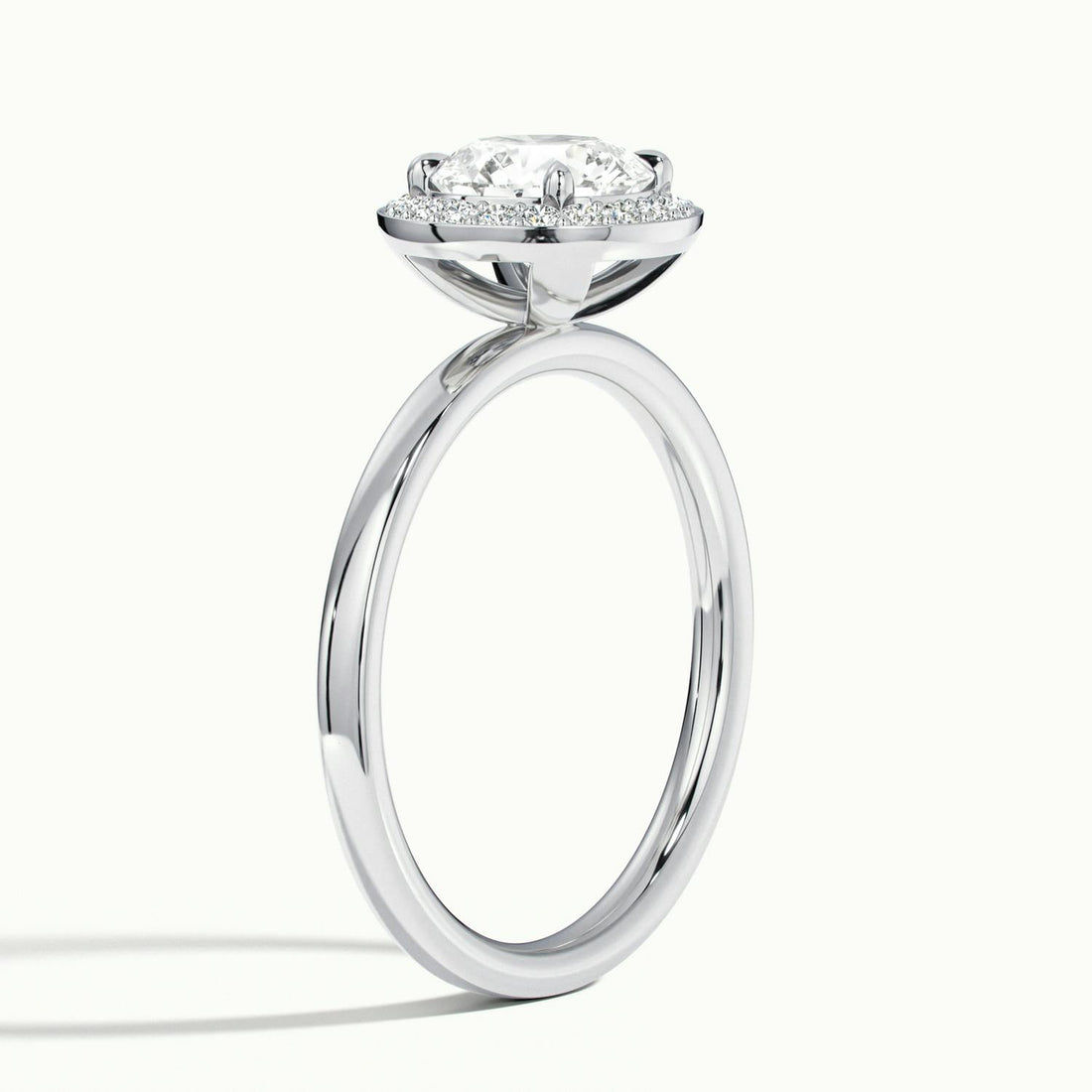 Novera Round Halo Engagement Ring