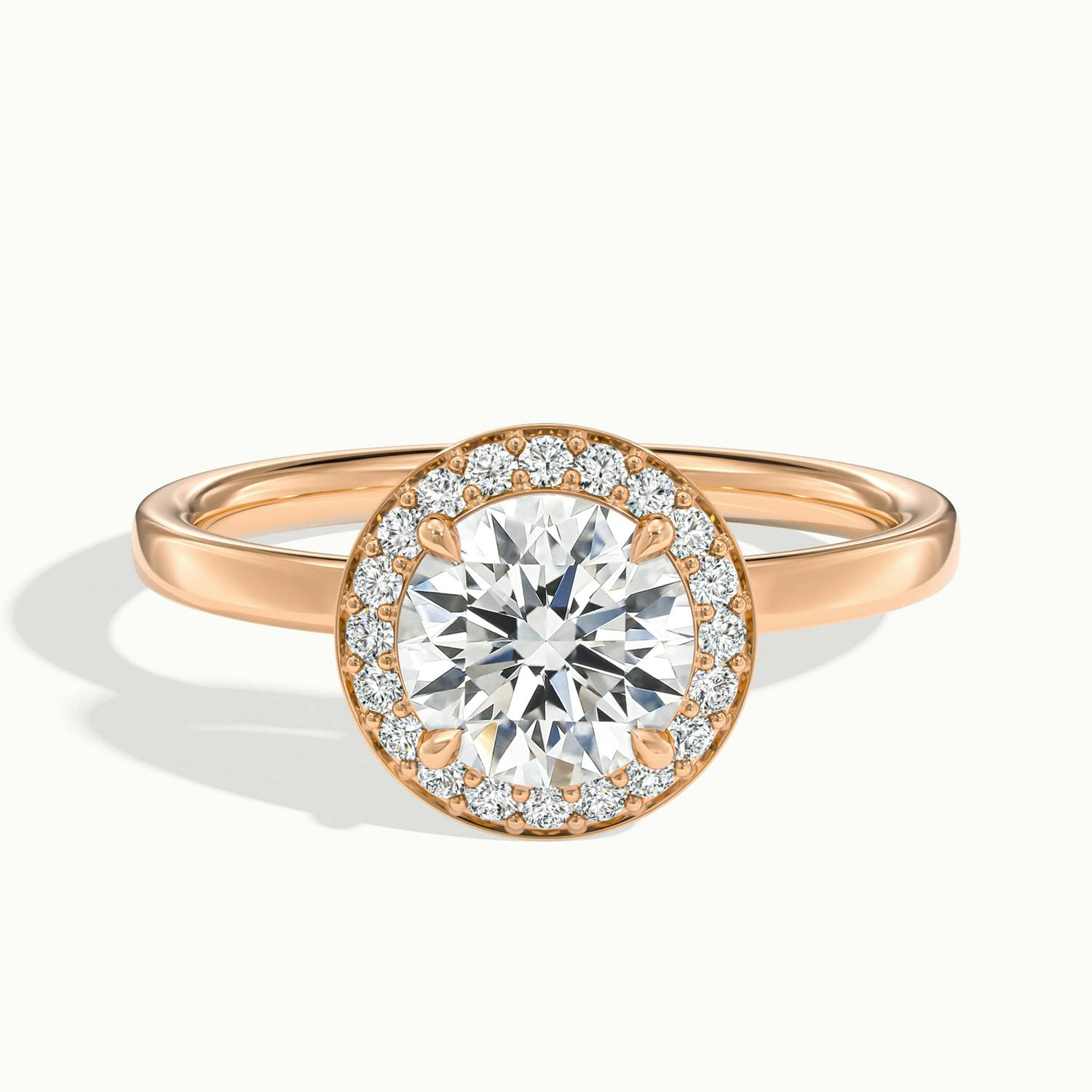 Novera Round Halo Engagement Ring
