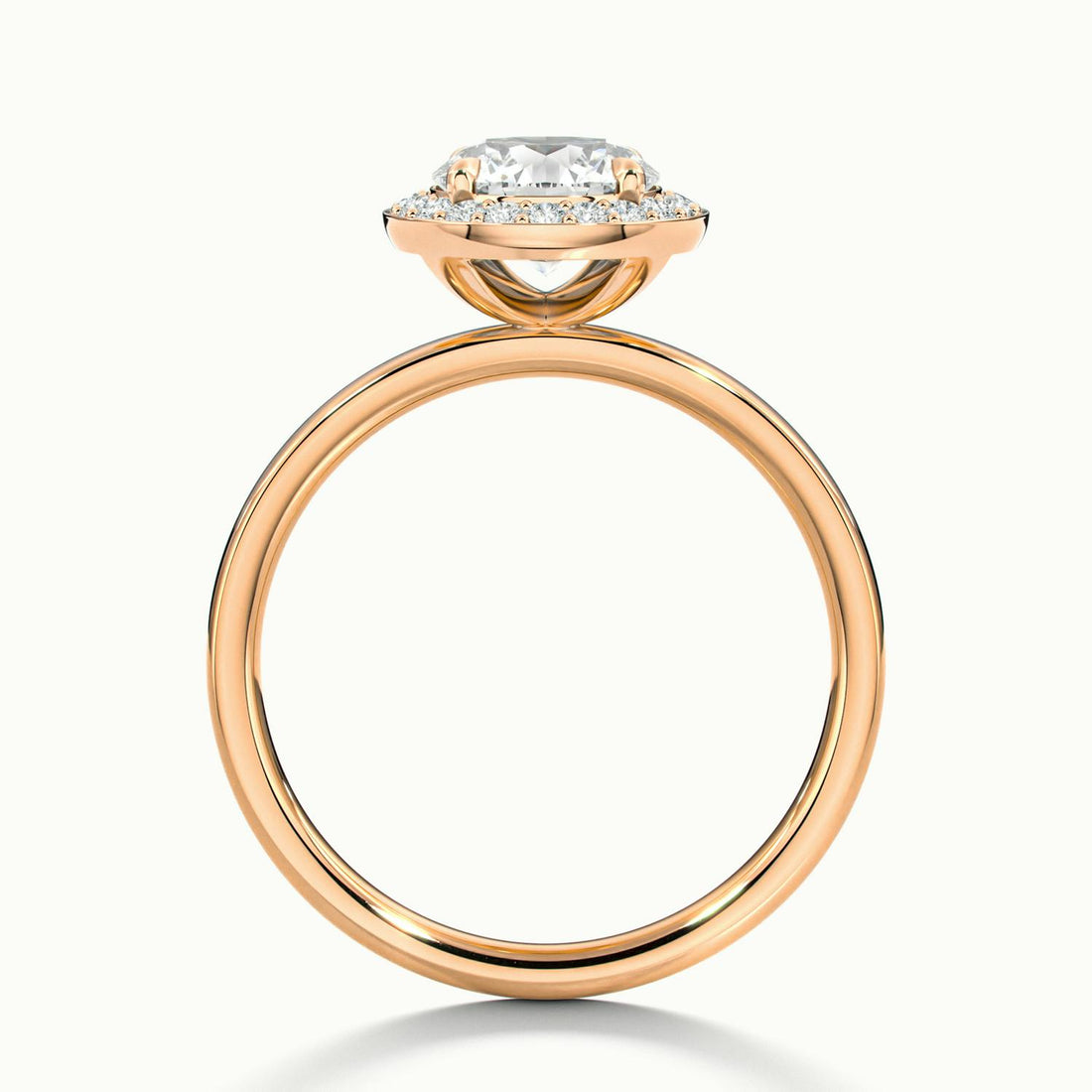Novera Round Halo Engagement Ring