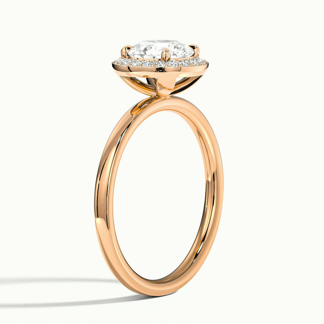 Novera Round Halo Engagement Ring