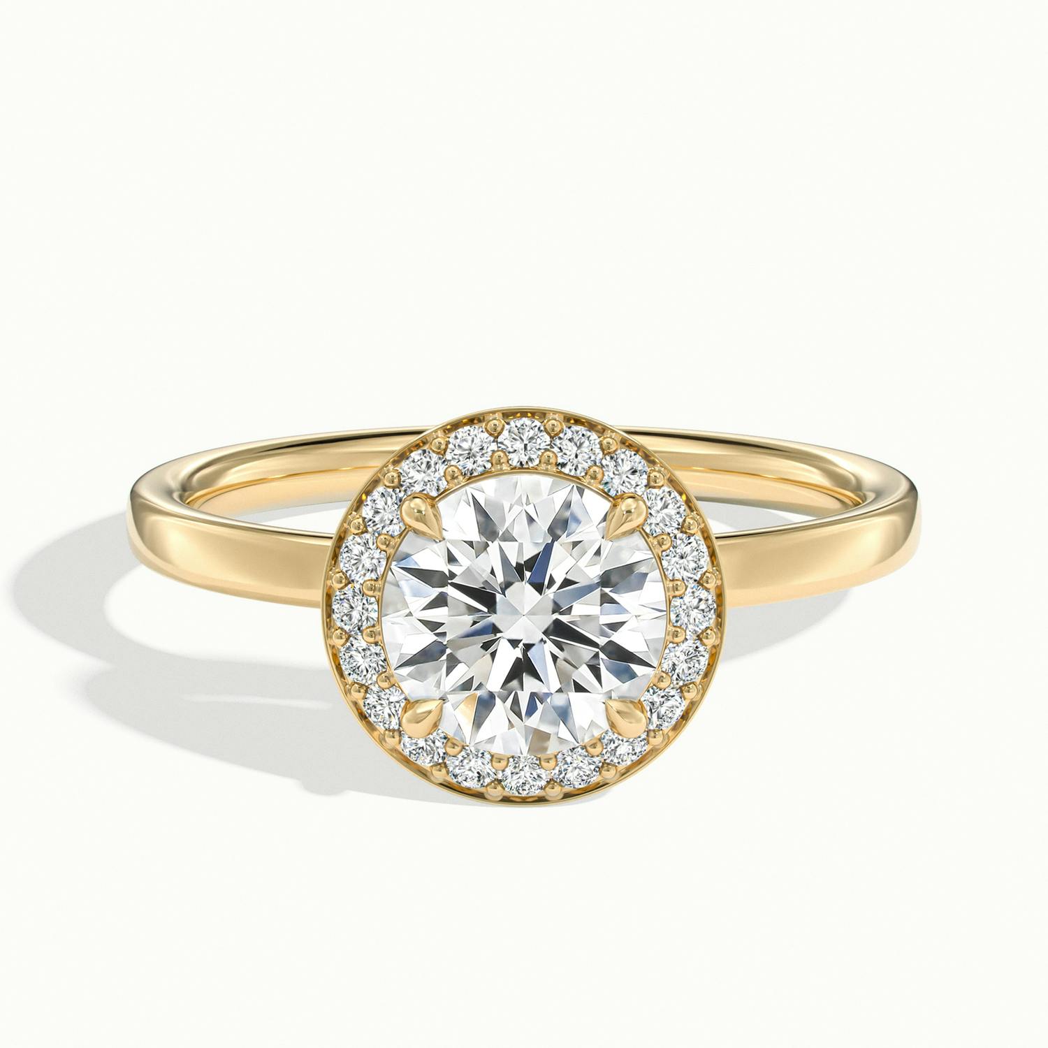 Novera Round Halo Engagement Ring
