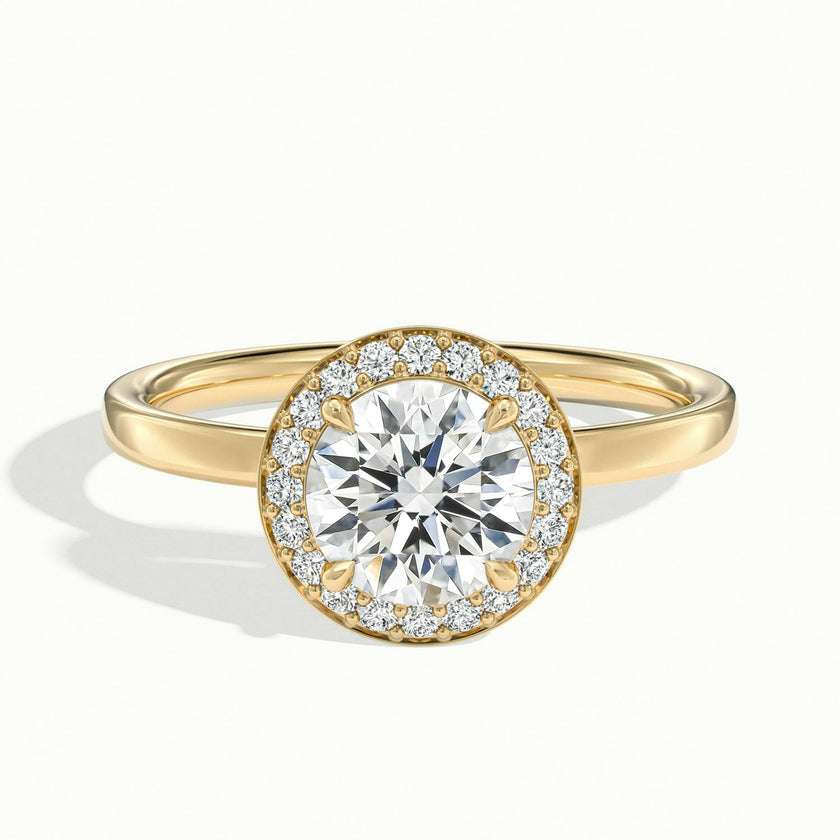 Novera Round Halo Engagement Ring