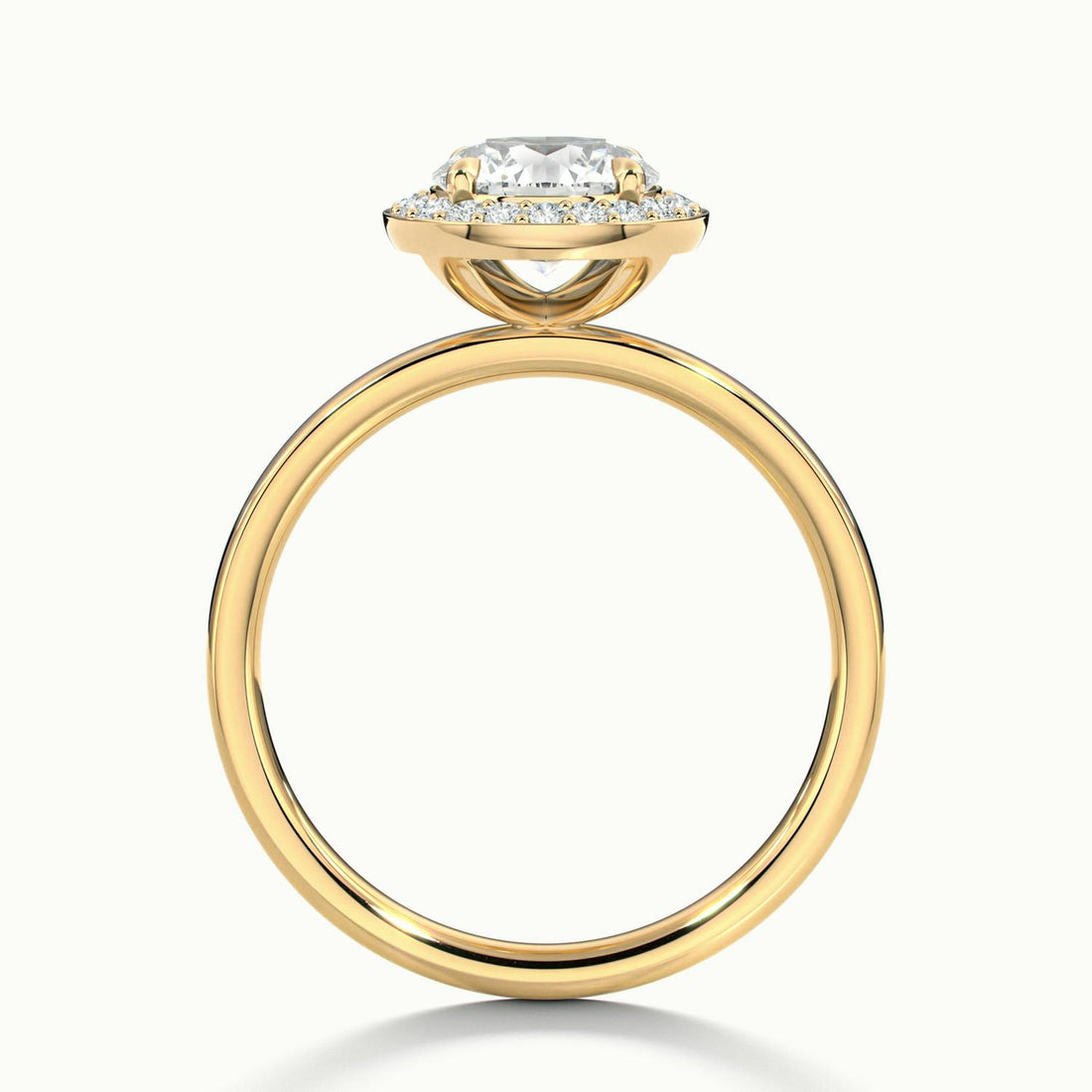 Novera Round Halo Engagement Ring