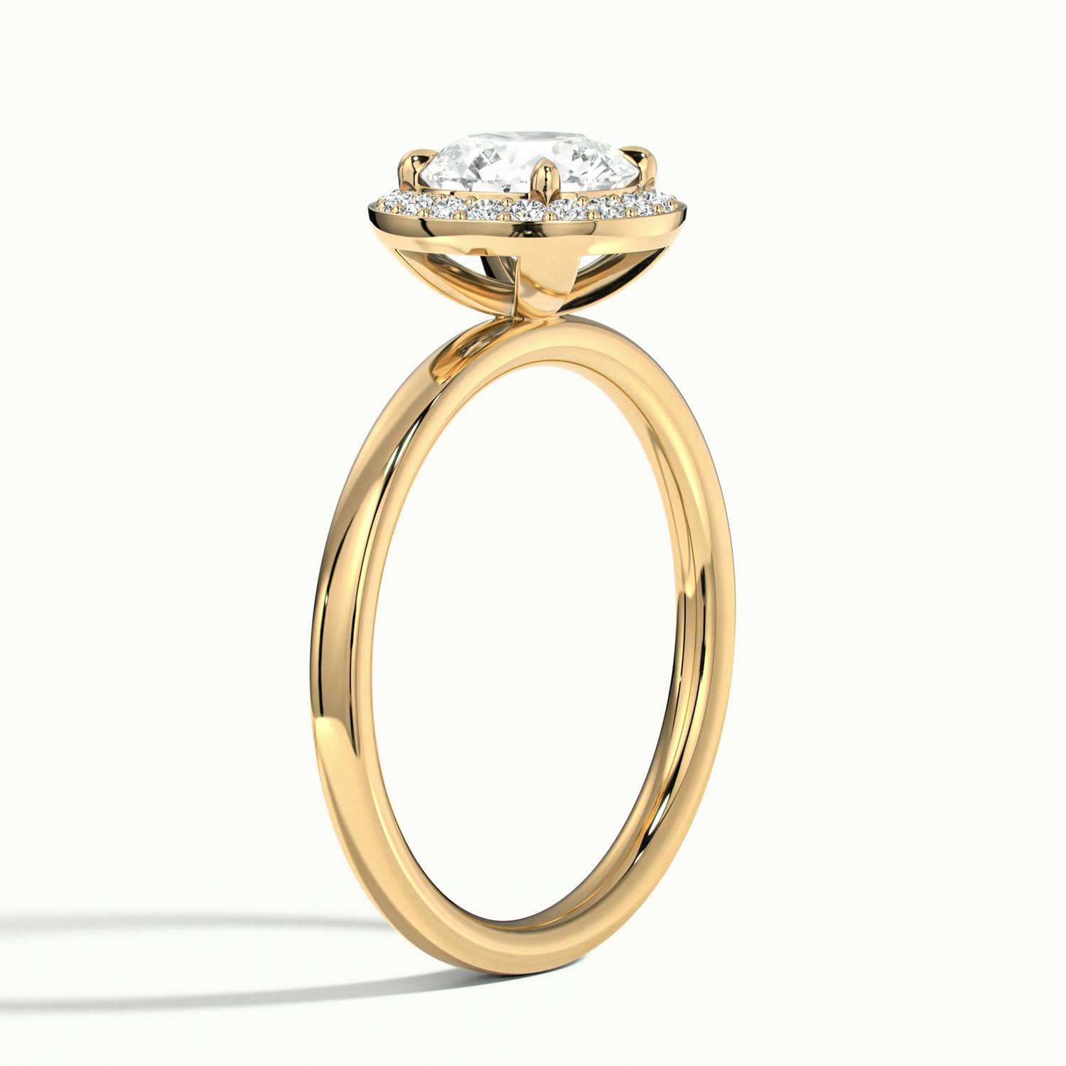 Novera Round Halo Engagement Ring