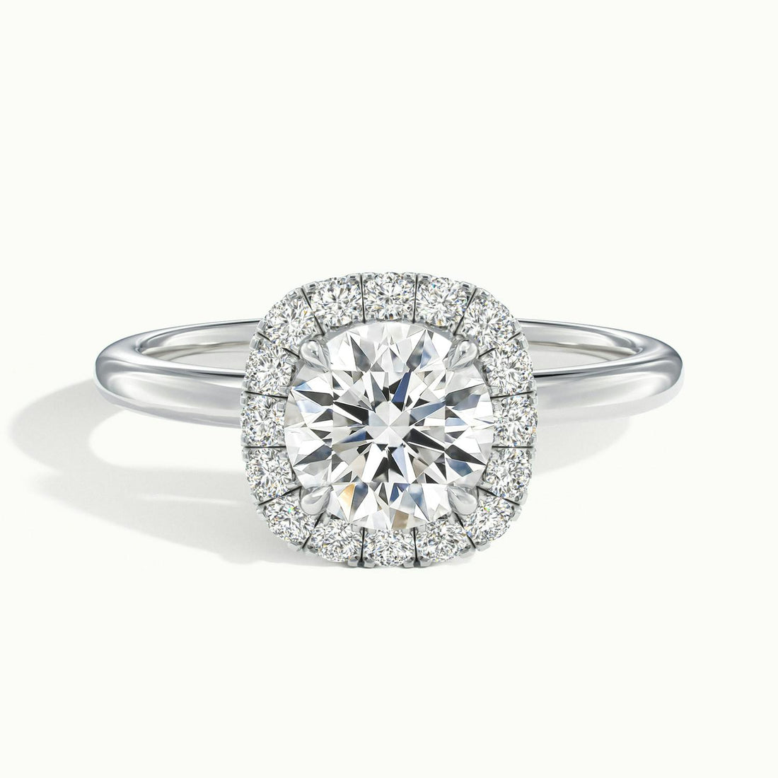 Avielle Round Halo Engagement Ring