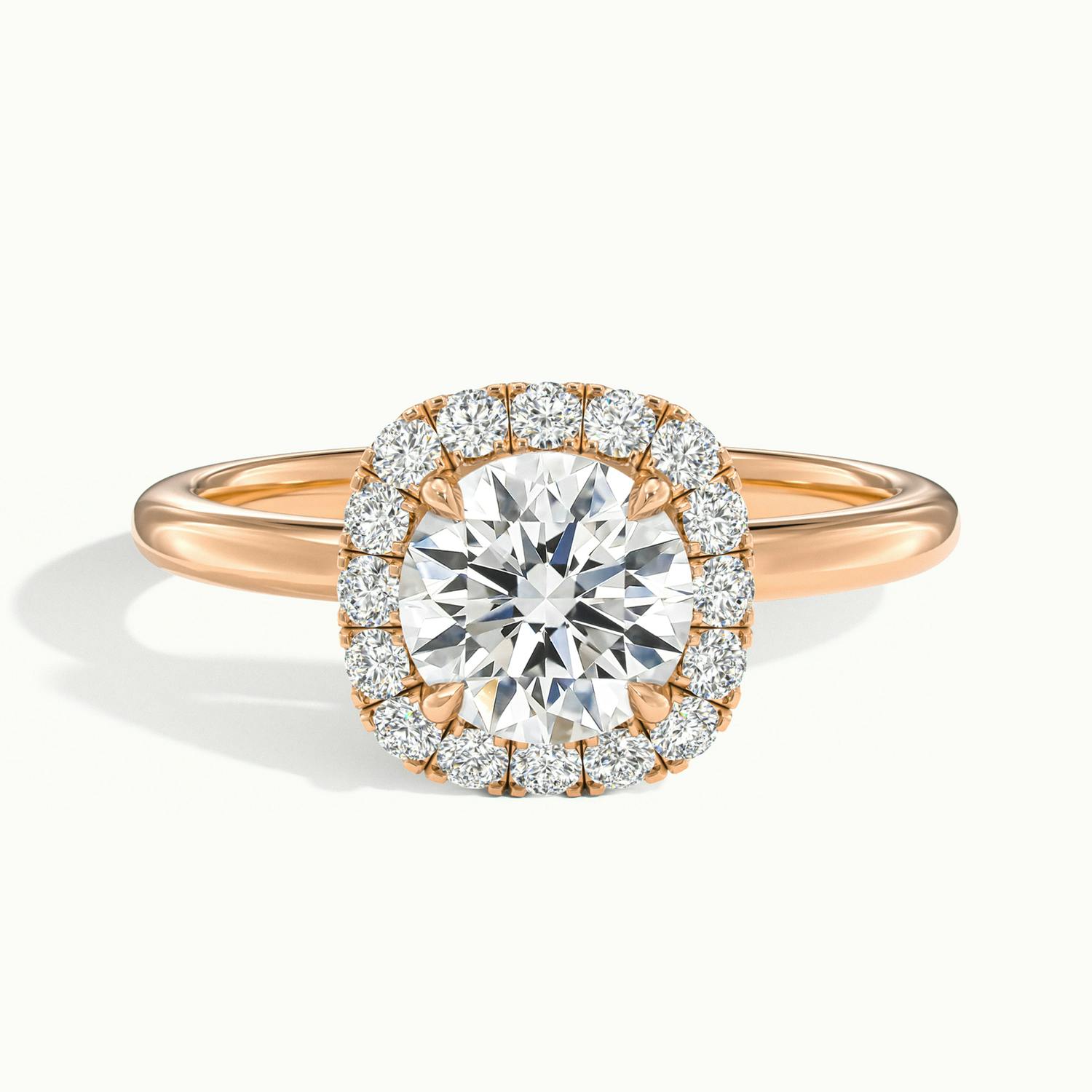 Avielle Round Halo Engagement Ring