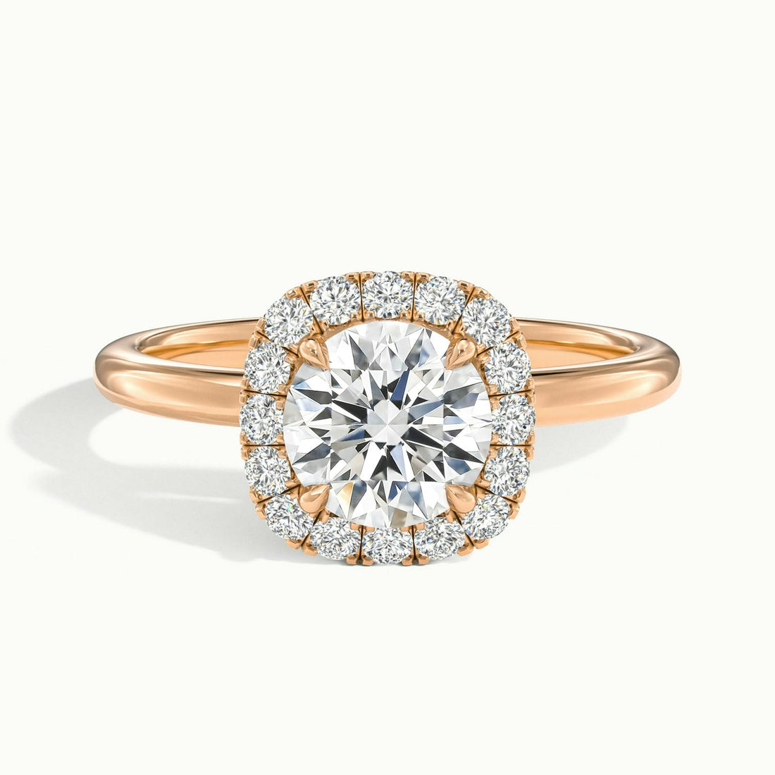 Avielle Round Halo Engagement Ring