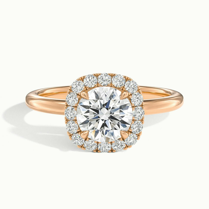 Avielle Round Halo Engagement Ring