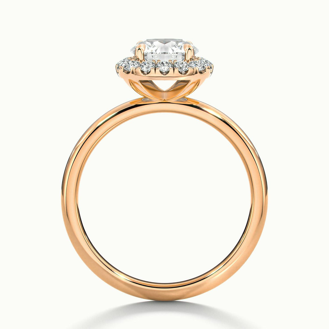 Avielle Round Halo Engagement Ring