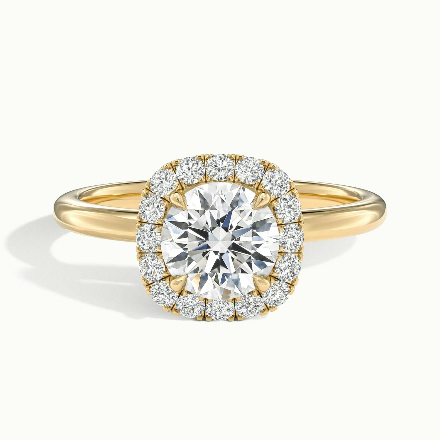Avielle Round Halo Engagement Ring