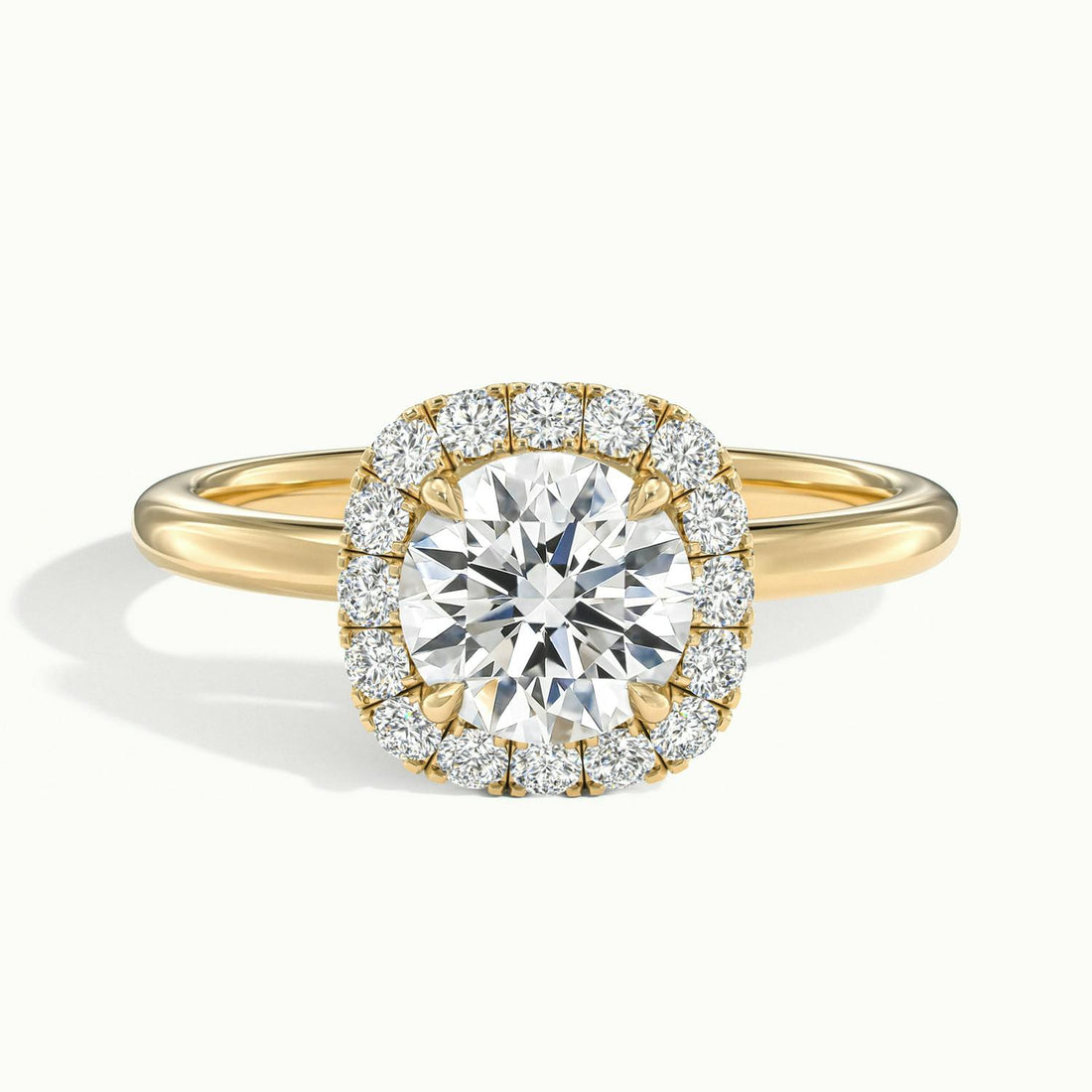 Avielle Round Halo Engagement Ring