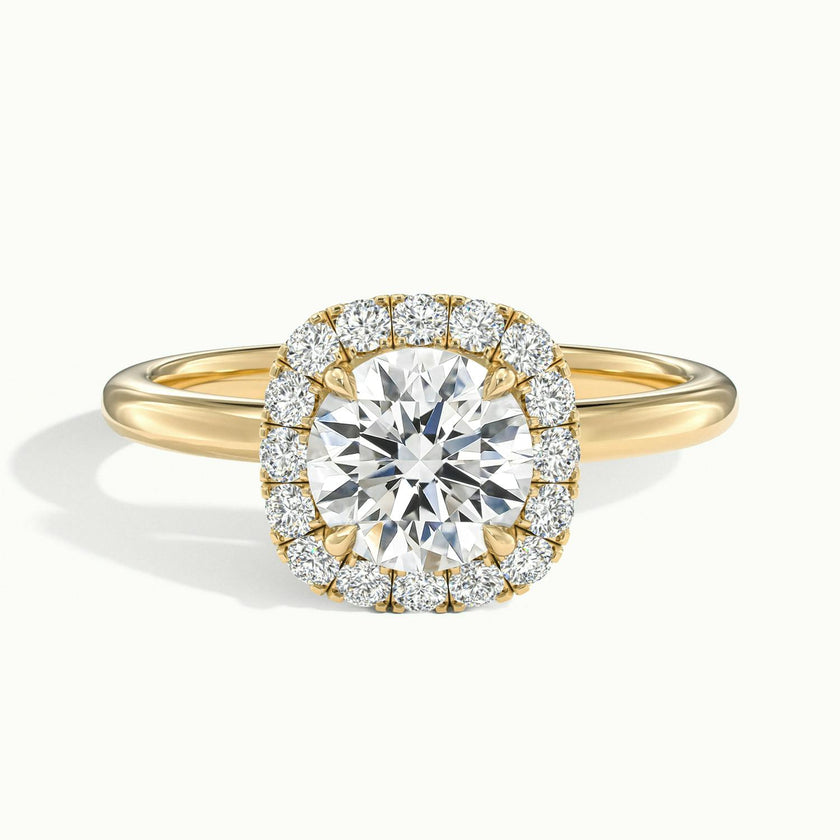 Avielle Round Halo Engagement Ring