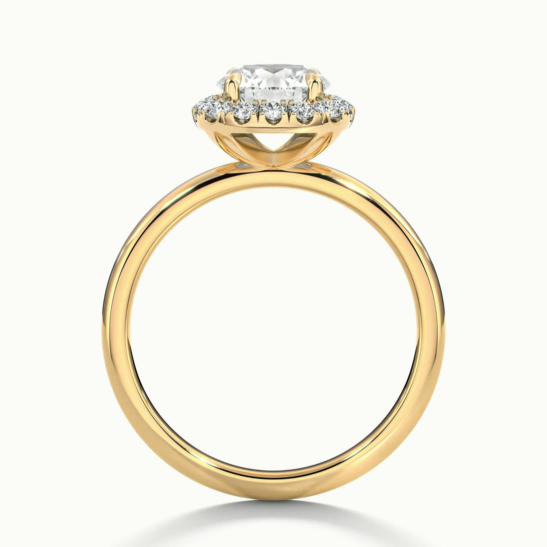 Avielle Round Halo Engagement Ring
