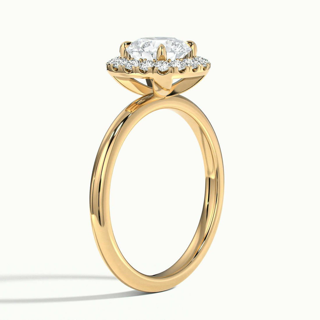 Avielle Round Halo Engagement Ring