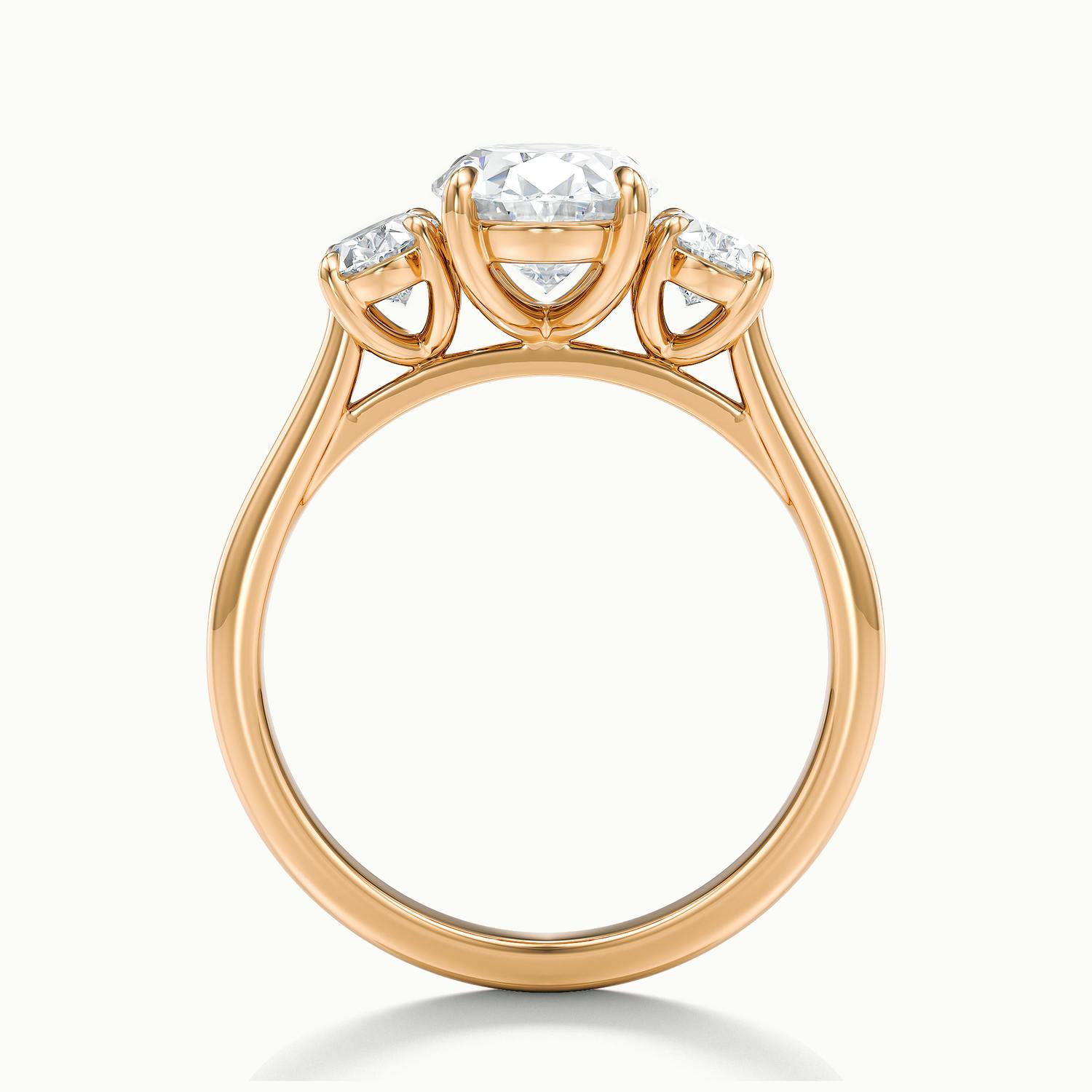 Venetia Oval Three Stone Diamond Engagement Ring
