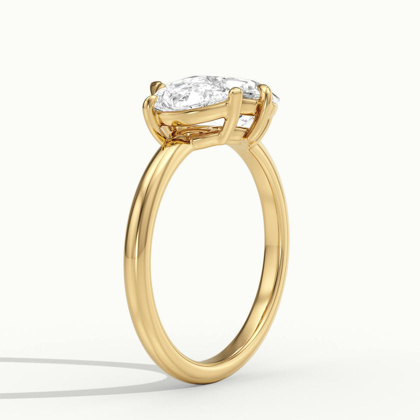 Monaco Pear & Pear Toi et Moi Engagement Ring