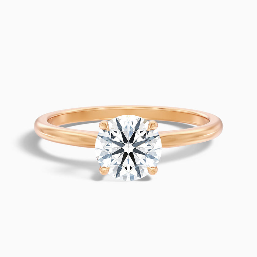 Secret Round Solitaire Lab Grown Diamond Ring