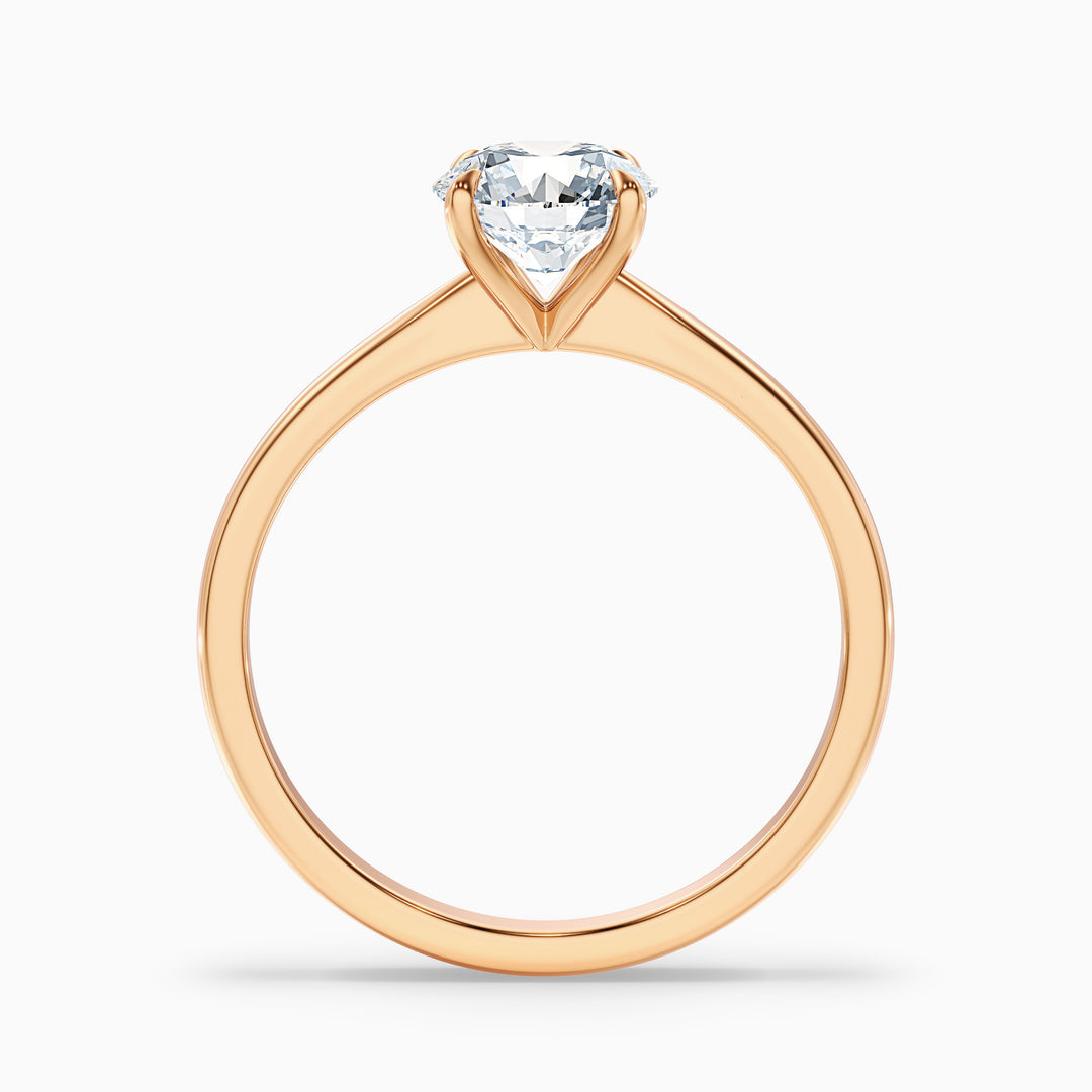 Secret Round Solitaire Lab Grown Diamond Ring