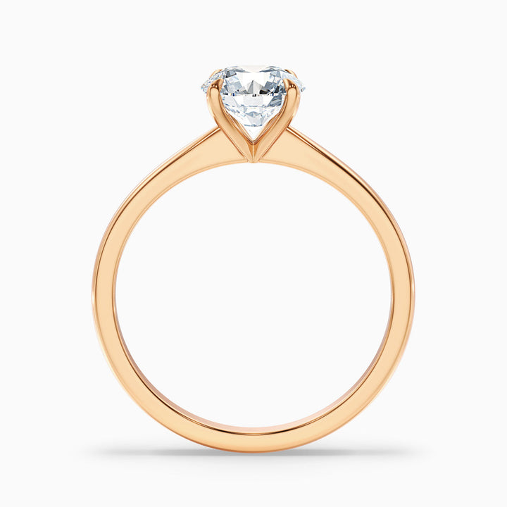 Secret Round Solitaire Lab Grown Diamond Ring