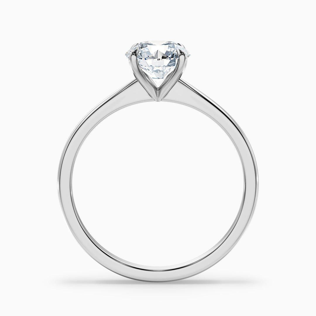 Secret Round Solitaire Lab Grown Diamond Ring