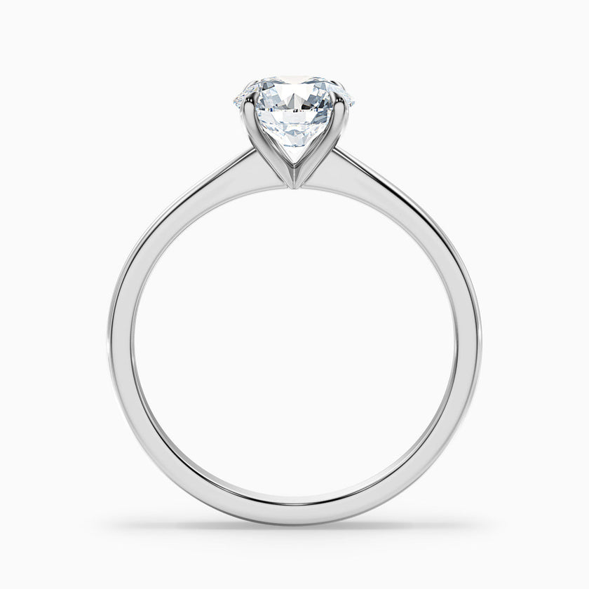 Secret Round Solitaire Lab Grown Diamond Ring