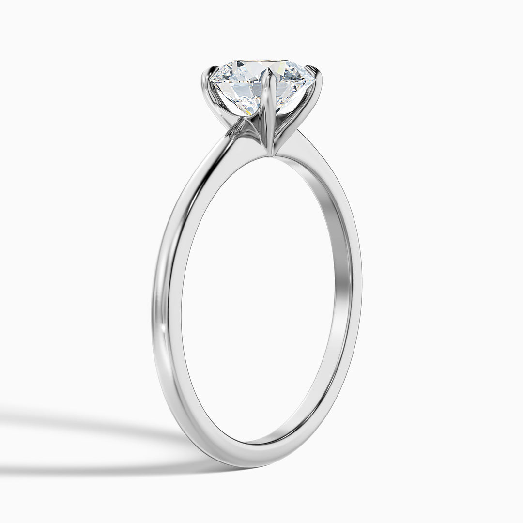 Secret Round Solitaire Lab Grown Diamond Ring
